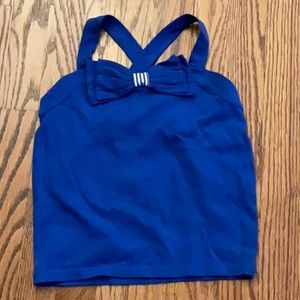 Brand new Janie and Jack Girls blue top size 6